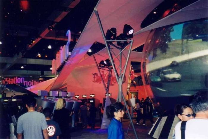 E3 2001 Playstation booth Gran Turismo Los Angeles