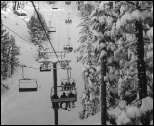 Lake Tahoe chair lift
