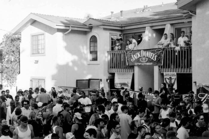 Pacific Beach Block Party PB house party crowd