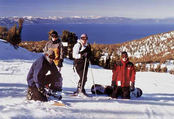 Tahoe Heavenly ski snowboad slowboard group shot