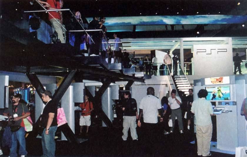 E3 2005 Sony booth PSP Los Angeles Electronic Entertainment Expo