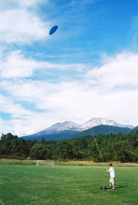 Mt Shasta California mountain park kiteboard