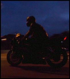 Ducati 900SS night blur photo