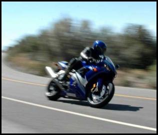 Palomar mountain twisties Yamaha R1 motion blur