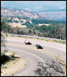 Palomar mountain twisties motorcycles view