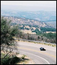 Palomar mountain twisties motorcycle view