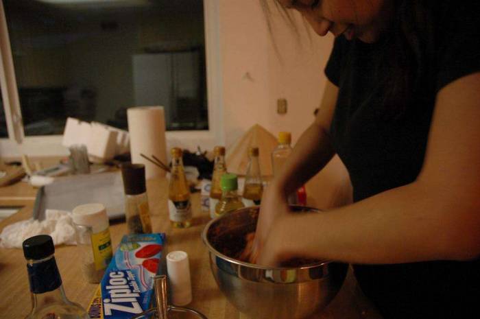 Homemade dumplings process