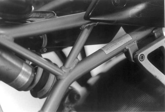 Ducati Supersport frame suspension