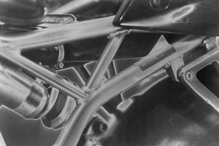 Film photography solarization Ducati Supersport