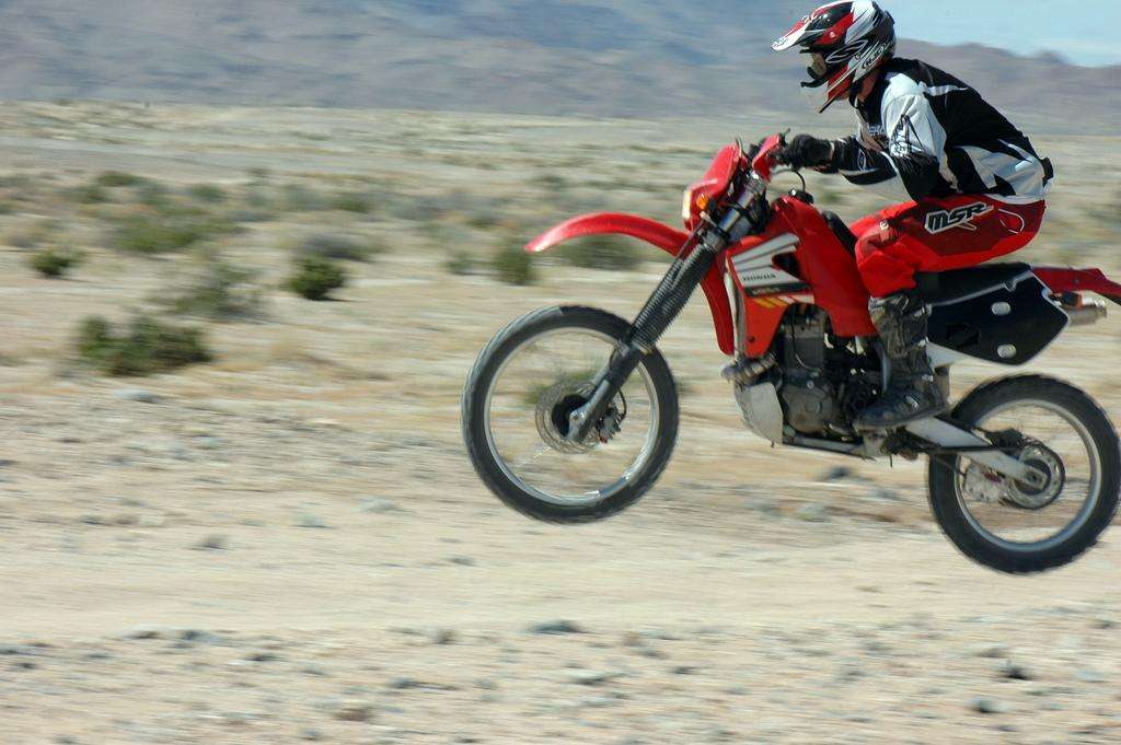 Plaster City dirt bike Honda 600R jump