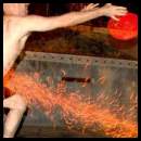 thumbnail Bottle rocket fireworks pool long exposure