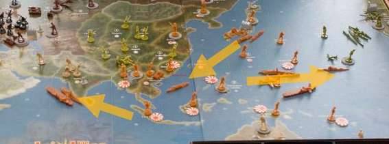 Axis and Allies Anniversary Edition Japan moves