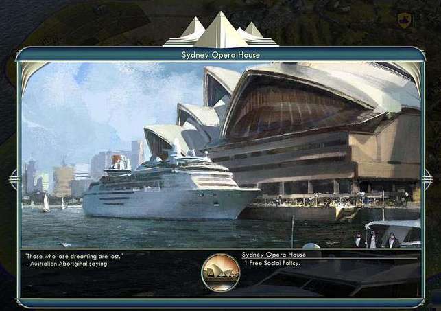 Civilization V wonder Sydney Opera House