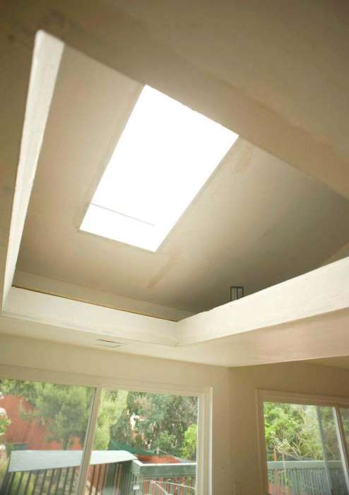 Renovation skylight enclosure open area