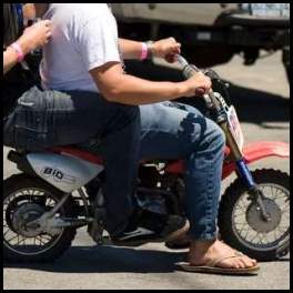 thumbnail 2011 MotoGP Grand Prix Laguna Seca paddock pocket bike is that Ben Spies