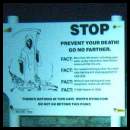 thumbnail Cenote dive Cancun Mexico warning sign grim reaper