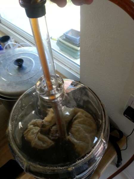 Siphon carboy homebrew hops bag