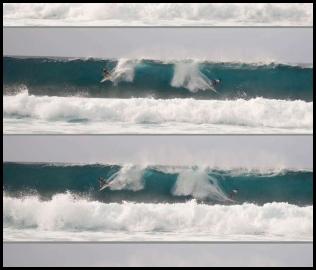 Oahu Pipeline Pro 2014 Hawaii north shore polyptych