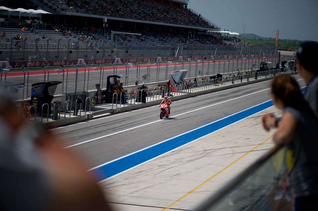 2014 MotoGP Austin Texas Mark Marquez pit lane