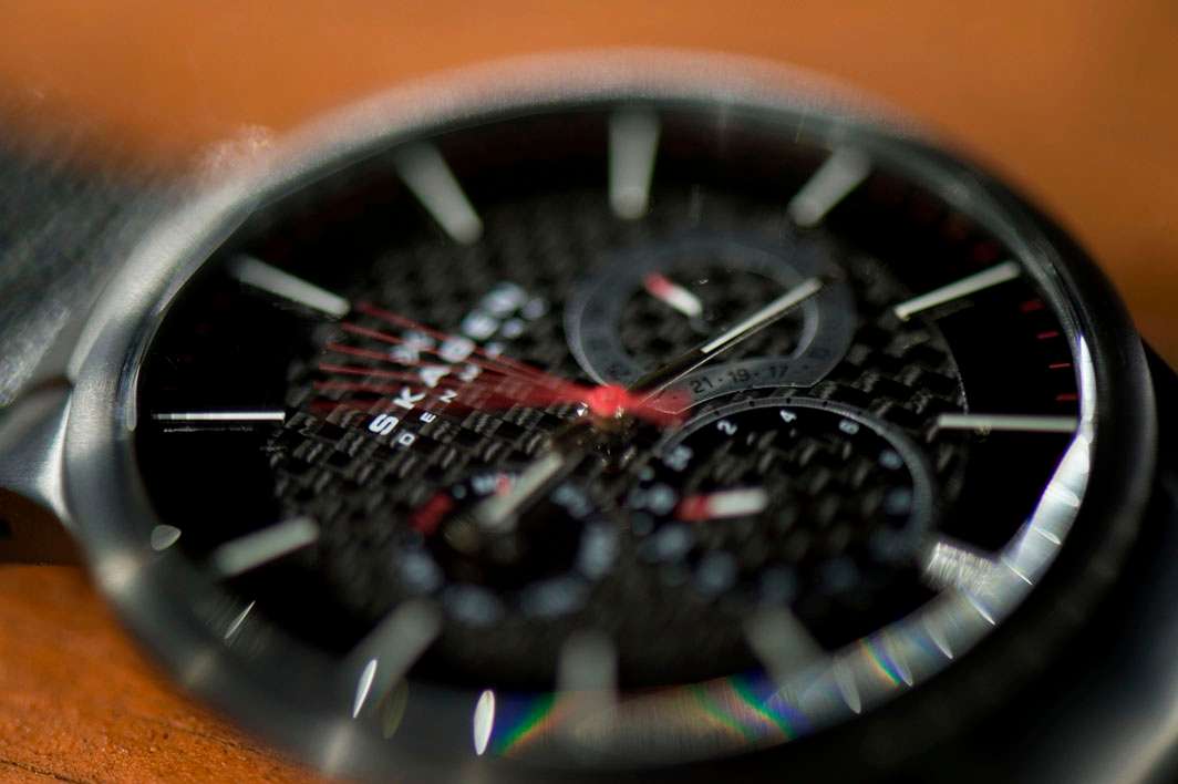 Skagen watch carbon fiber