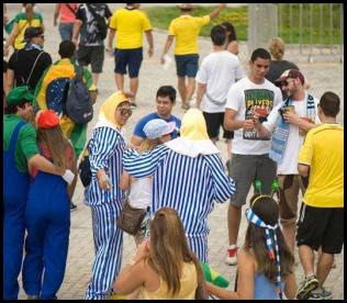 American Outlaws Brazil 2014 Natal Italy Uruguay fans