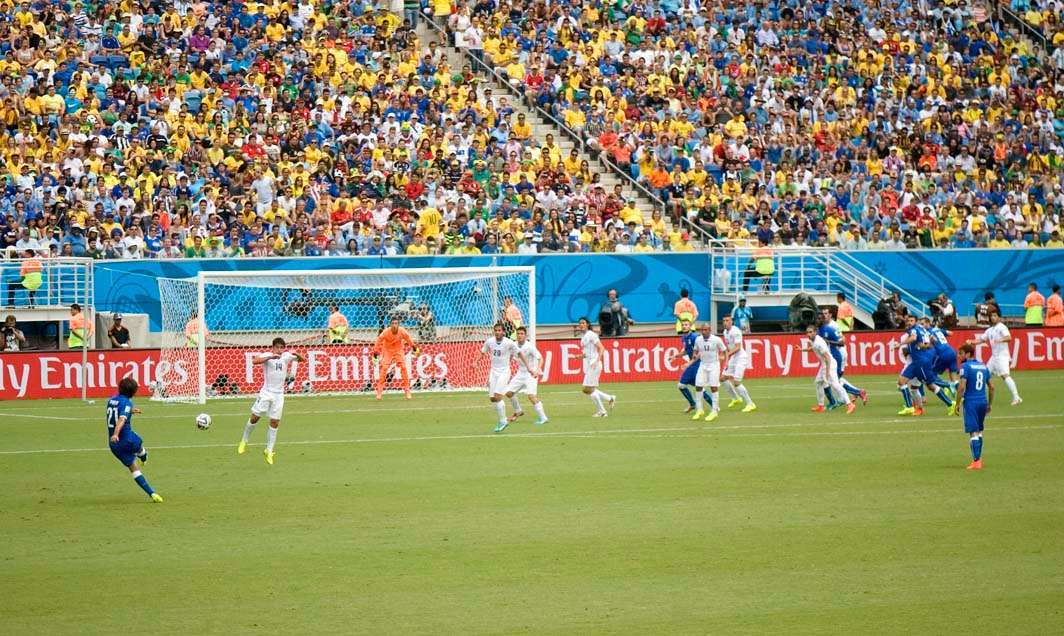 American Outlaws Brazil 2014 Natal Italy Uruguay match Pirlo kick