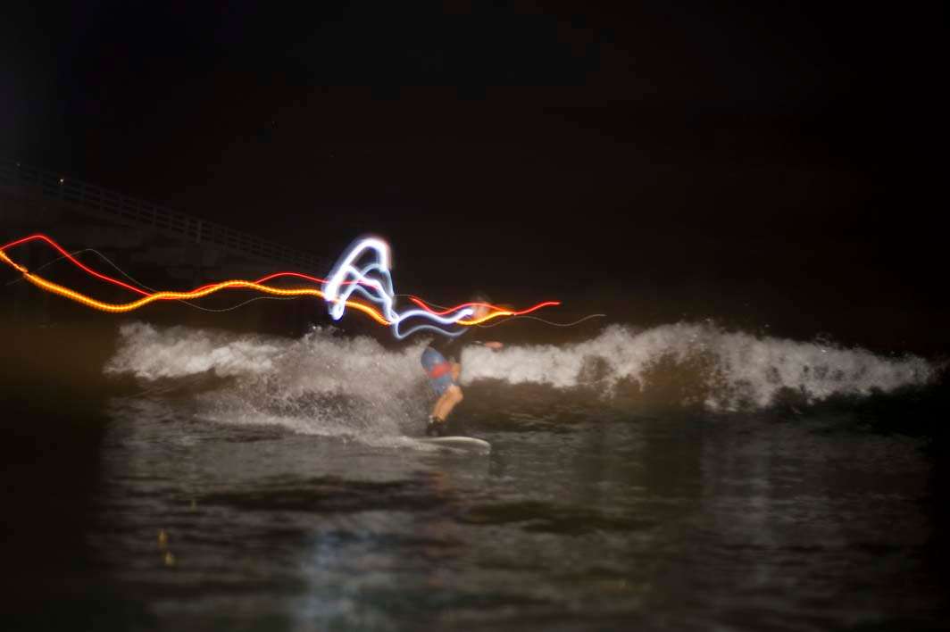 Night surf nightsurf focus difficulty longboard pier