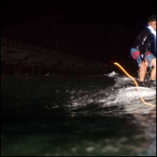 thumbnail Night surf nightsurf Scripps Pier led lights wave