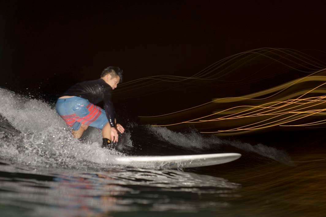 Surfing nightsurfing Scripps La Jolla San Diego stealth mission