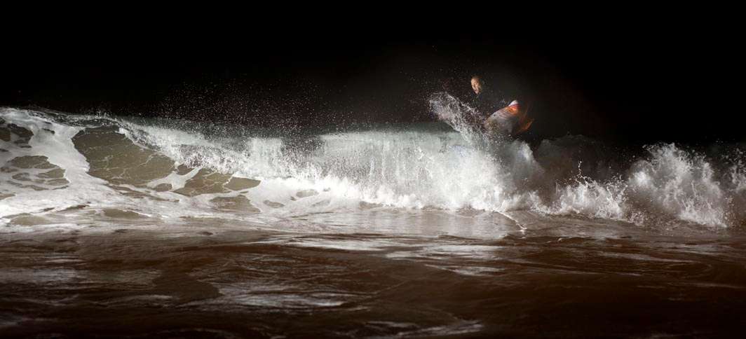 Surfing nightsurfing glow stick stealth mission