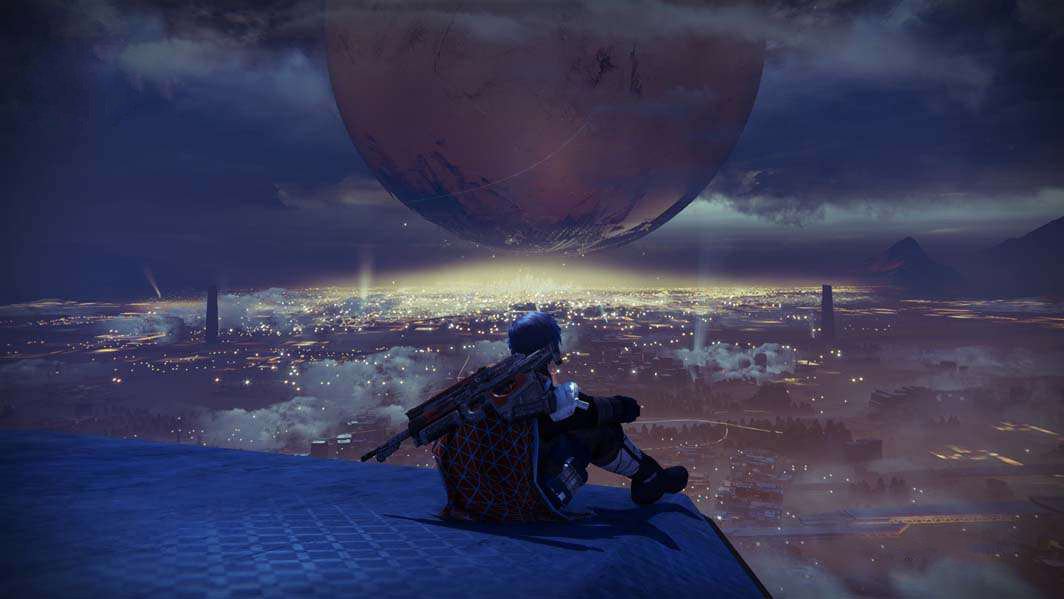 Destiny game videogame sitting view