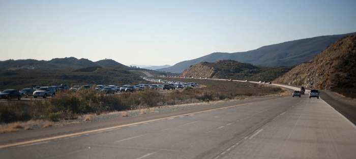 San Diego snow sightseeing traffic kooks