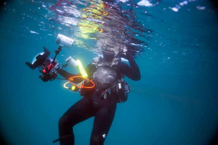 Underwater photography dive gear