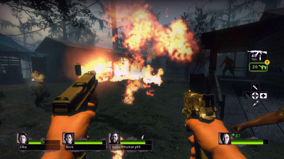 L4D2 dual pistols molotov