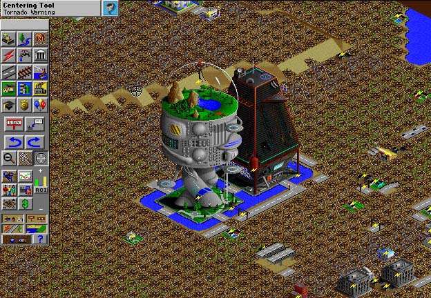 Sim City 2000 arcology damage fire moat saved tactics