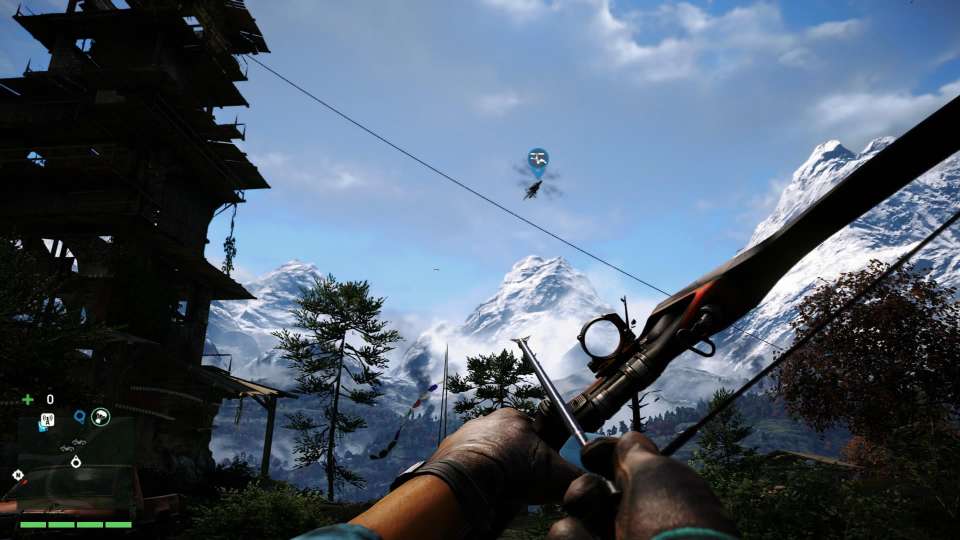 Far Cry 4 tower gyro bow mountains