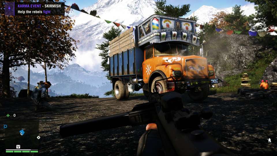 Far Cry 4 escort mission truck