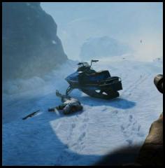 Far Cry 4 suppressed sniper rifle snowmobile snow oxygen