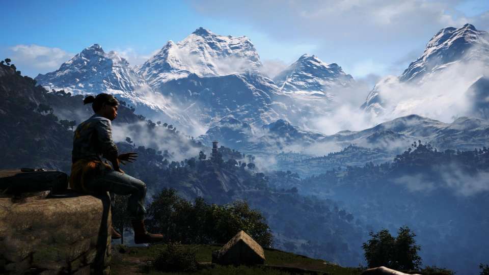 FarCry 4 screenshot view mountains girl village
