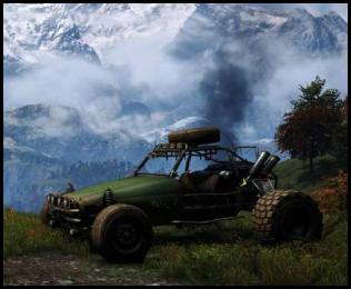 Far Cry 4 mountains buggy view