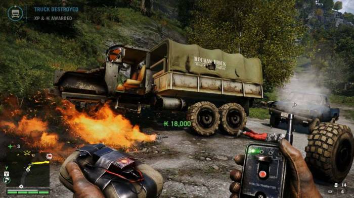 FarCry 4 screenshot C4 truck remote charge meme strategy