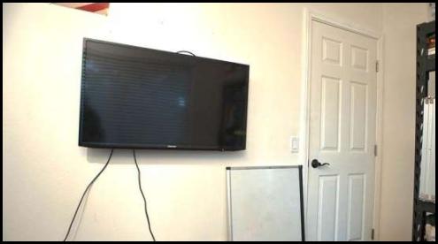 Home office tv setup