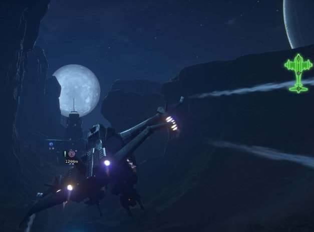 Planetside 2 Playstation 4 flying night mooon