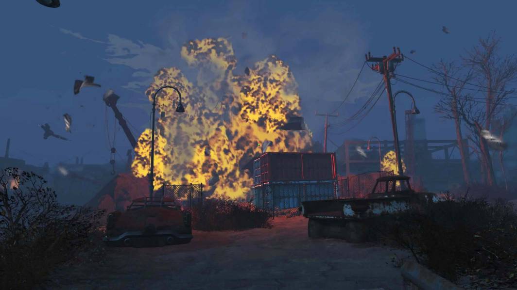 Fallout 4 mortar explosion