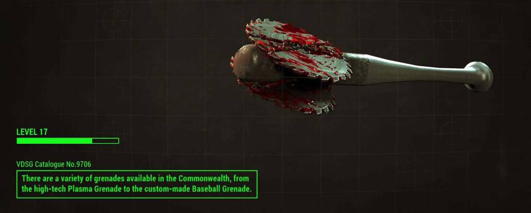 Fallout 4 load screen bat with sawblades