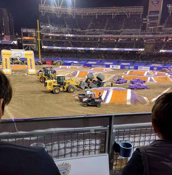 Monster Jam Petco Park San Diego judging trucks