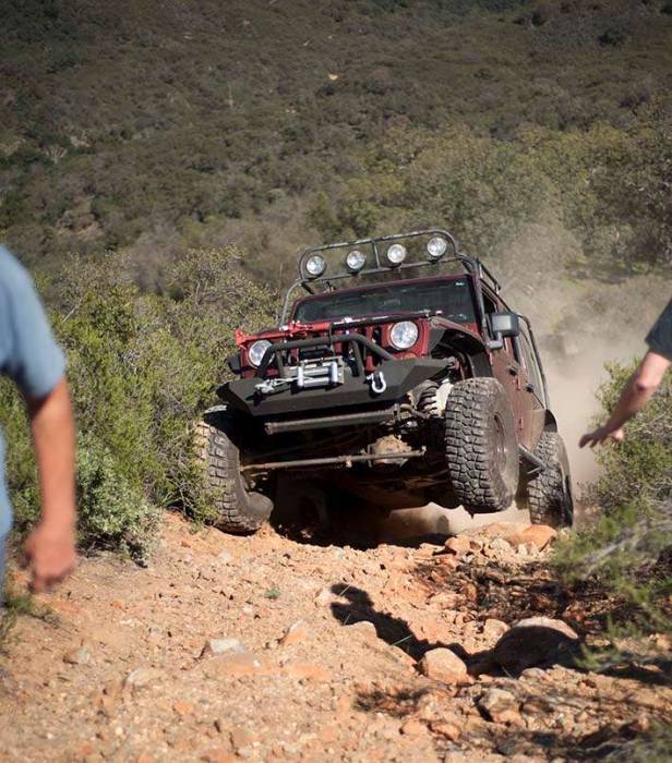Jeep Wrangler trail rock crawling air Southern California