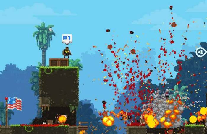 Broforce screenshot bloody explosion brosplosion BA Broracus