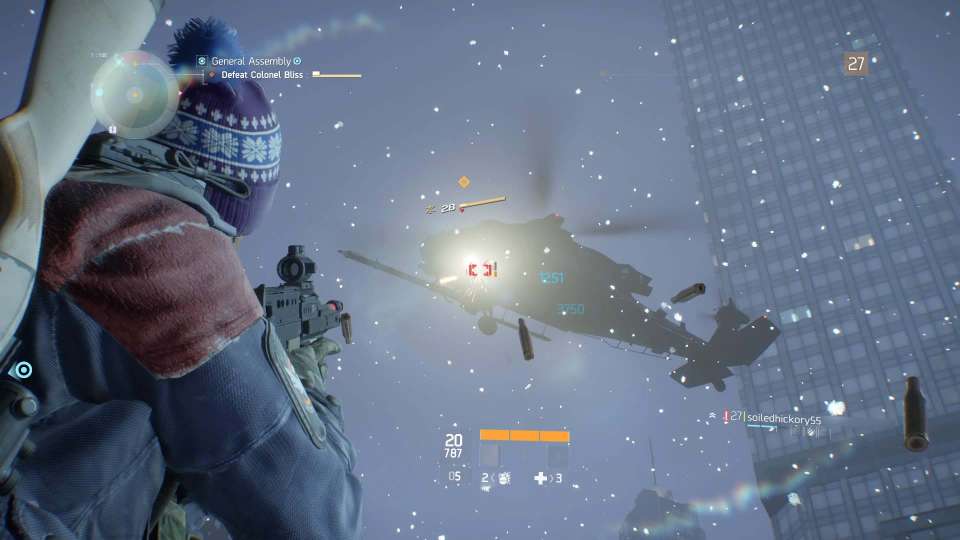 Tom Clancy The Division Colonel Bliss helicopter