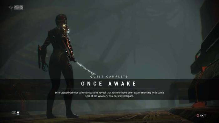 Warframe quest Once Awake Mag